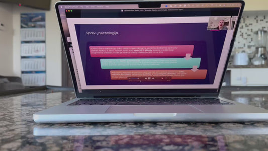 Mokymų įrašai. 30 min Masterclass "ID Brando kūrimas. Spalvų psichologija. Matomumas"